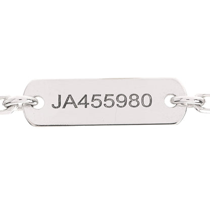 Van Cleef & Arpels 18K White Gold Mother of Pearl Vintage Alhambra Pendant Necklace 6 of 7