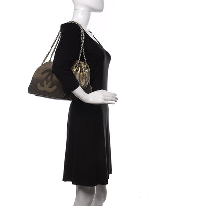 Chanel Metallic Lambskin Perforated Hollywood Accordion Flap Bag Gold 3 of 23