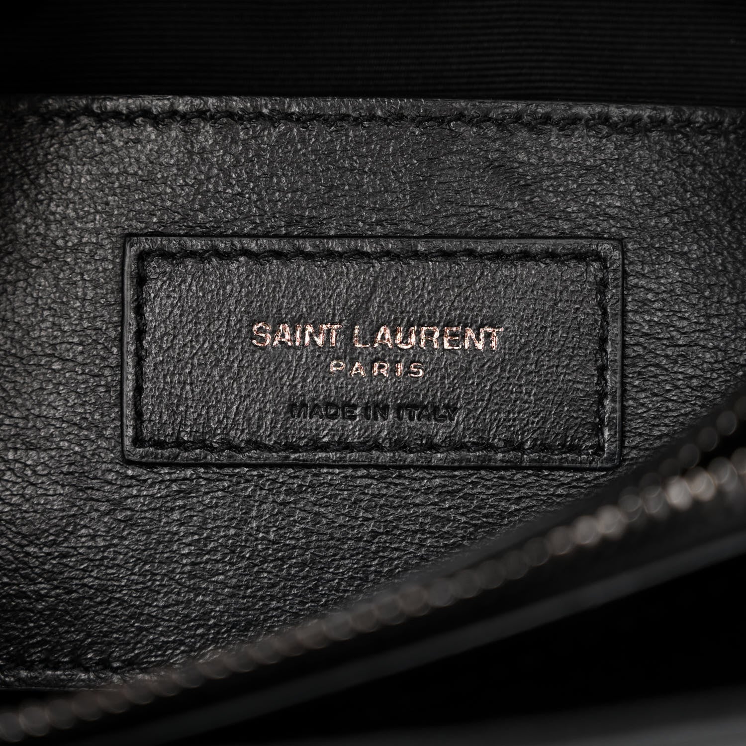 Saint Laurent Sheepskin Matelasse Chevron Monogram Medium College Bag Black 6 of 15