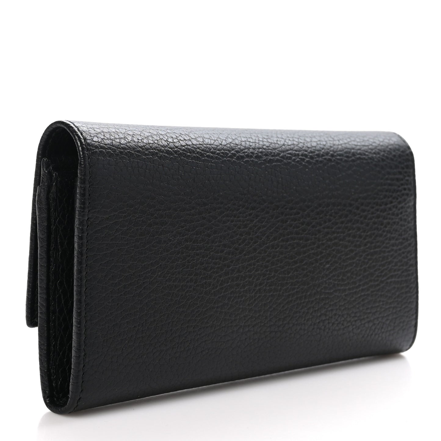 Dollar Calfskin GG Marmont Continental Wallet Black