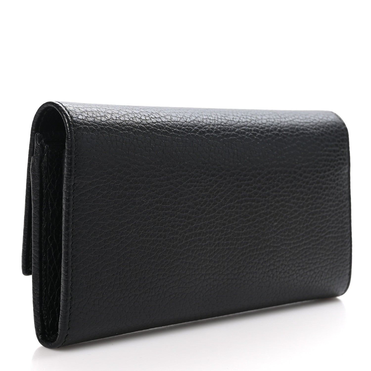 Gucci Dollar Calfskin GG Marmont Continental Wallet Black 3 of 9