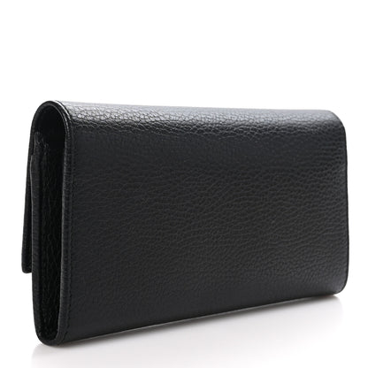 Gucci Dollar Calfskin GG Marmont Continental Wallet Black 3 of 9
