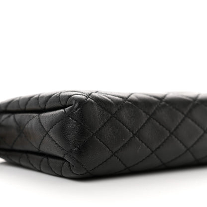 Saint Laurent Lambskin Quilted Gaby Zipped Pouch Black 8 of 10