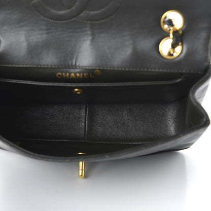 Chanel Lambskin Quilted Small Single Flap Dark Grey 5 of 11