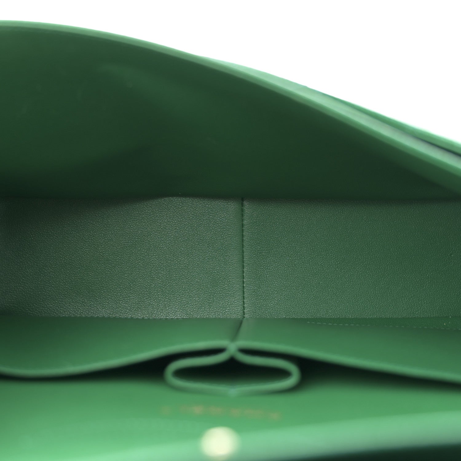 Chanel Metallic Caviar Quilted Jumbo Double Flap Green 5 of 11