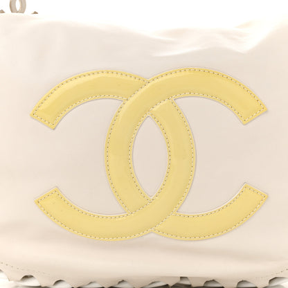 Chanel Calfskin Modern Chain Rhodoid Hobo White 8 of 11