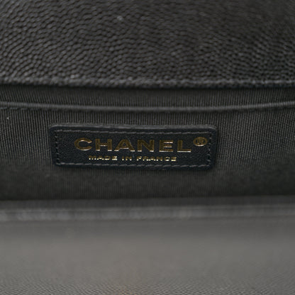Chanel Caviar Quilted Medium Boy Flap Black 6 of 11