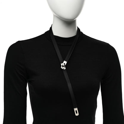 Hermes Swift Kelly Lariat Necklace Black 2 of 7