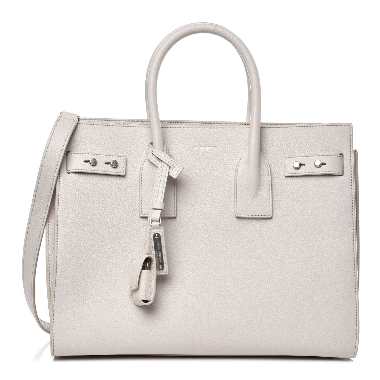 Grained Calfskin Small Supple Sac De Jour Ivory