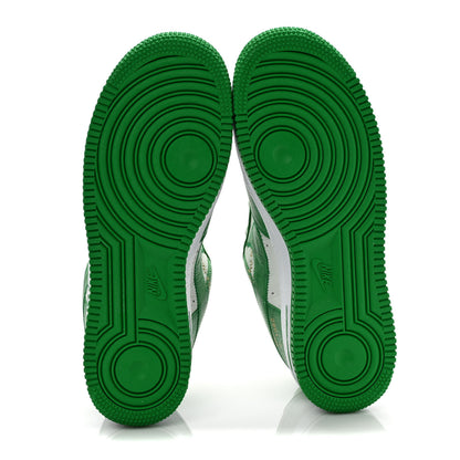 Louis Vuitton X NIKE AIR FORCE 1 Calfskin Monogram Mens Low Top Sneakers 7 Green 6 of 10