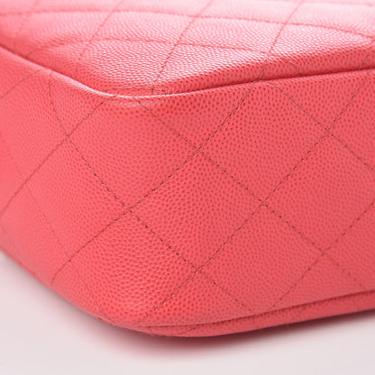 Chanel Caviar Quilted Camera Case Dark Pink 9 of 11