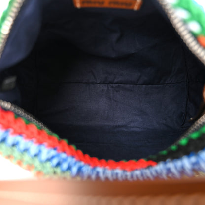 Miu Miu Fabric Crochet Pouch Multicolor 5 of 10