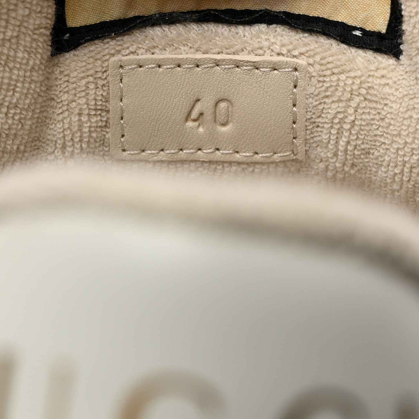 Lame GG Monogram Nubuck Web Screener Sneakers 40 Gardenia Silver Dusty Milk White
