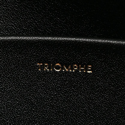 Celine Shiny Calfskin Triomphe Shoulder Bag Black 7 of 12