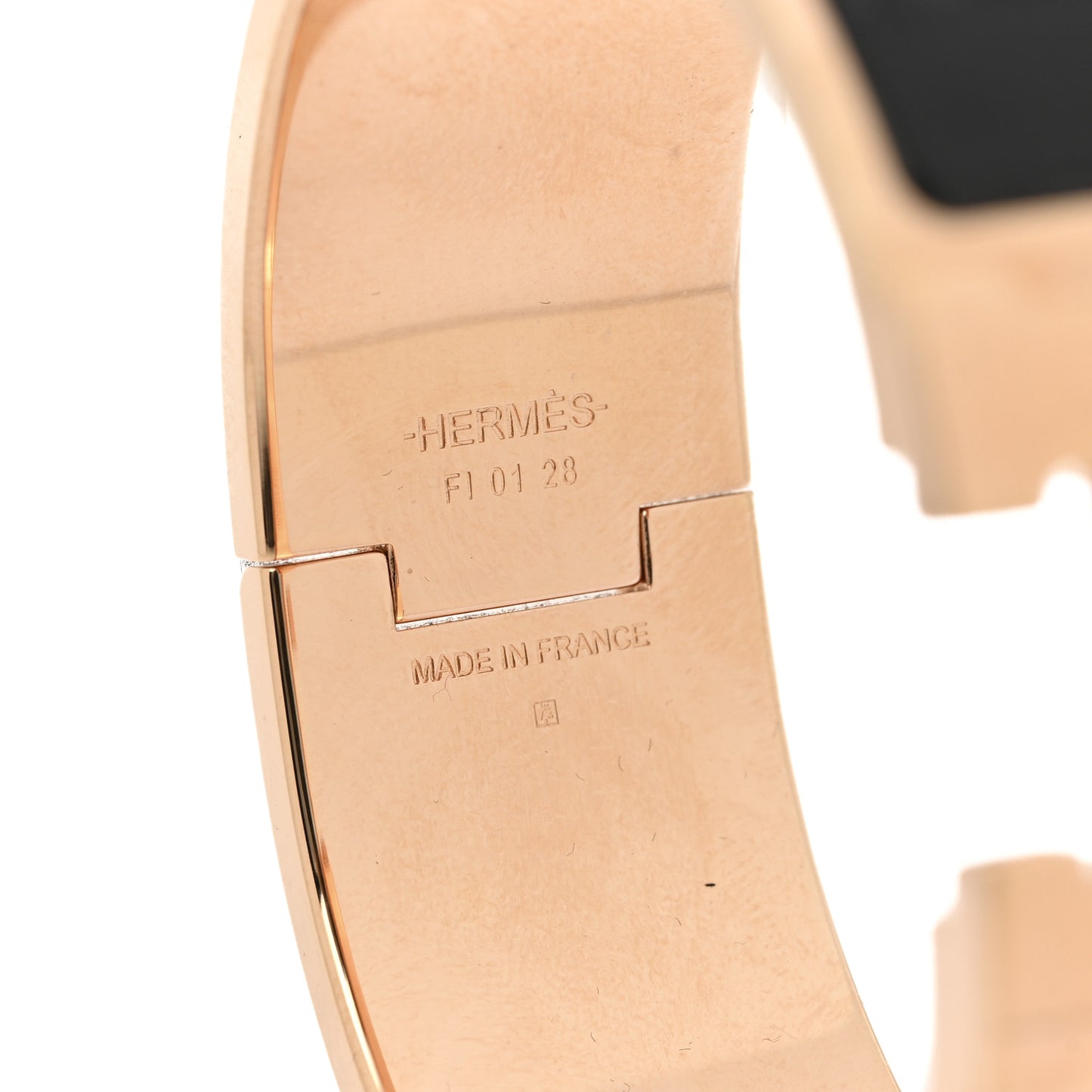 Enamel Wide Clic Clac H Bracelet PM Black