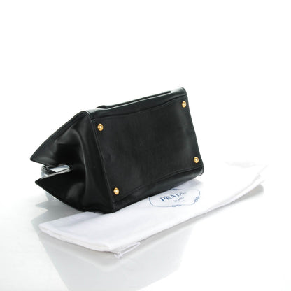 Prada Glace Calf Twin Pocket Tote Nero Black 4 of 8