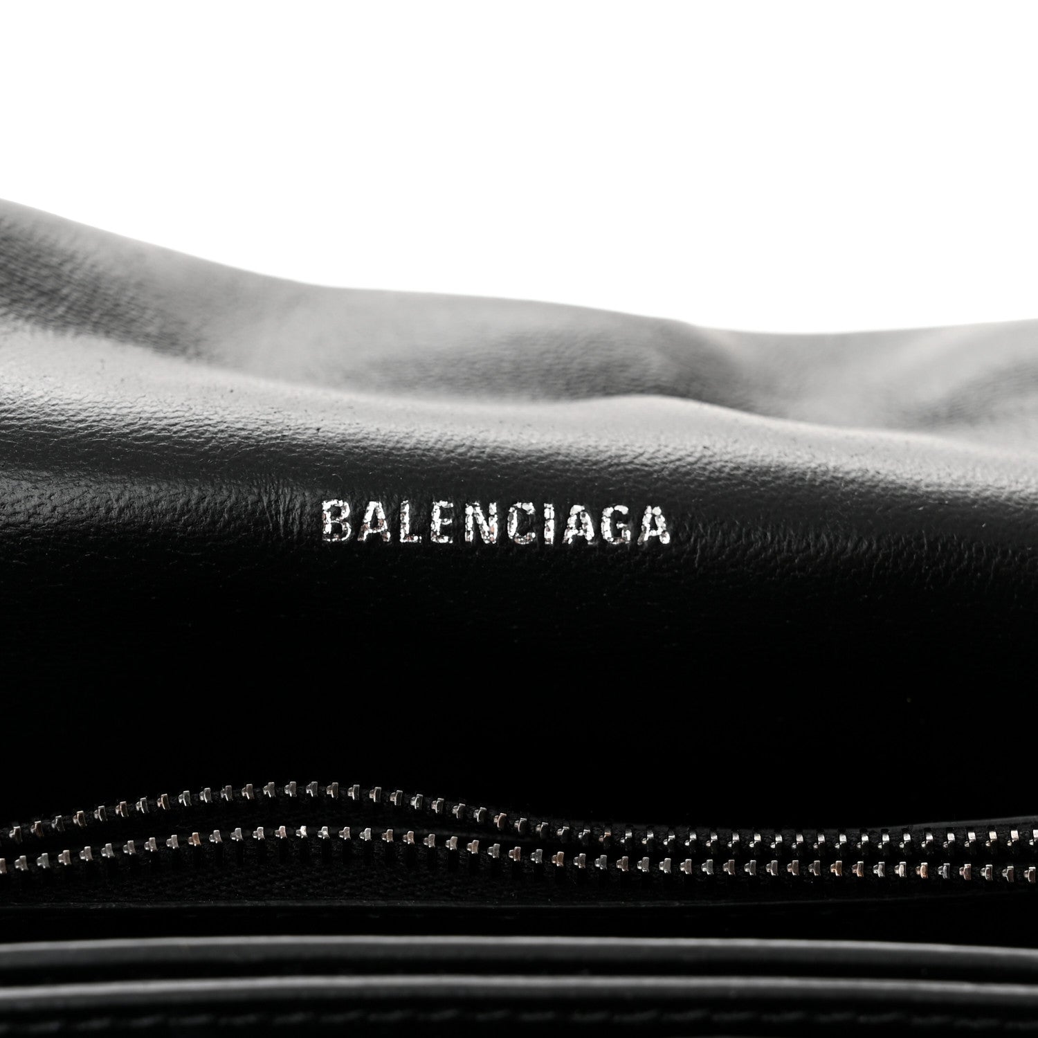 Balenciaga Crushed Calfskin Quilted Matte Black Hardware Medium Crush Chain Bag Black 6 of 10