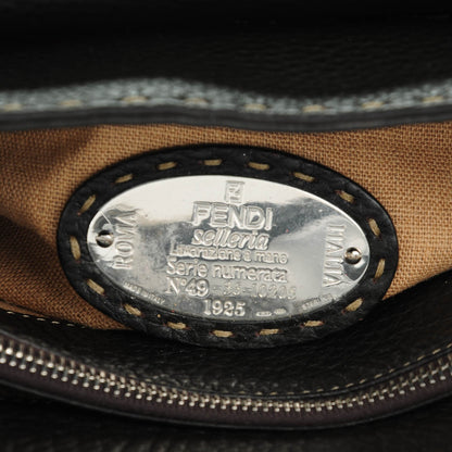 Fendi Calfskin Romano Selleria Medium Linda Satchel Brown 6 of 10