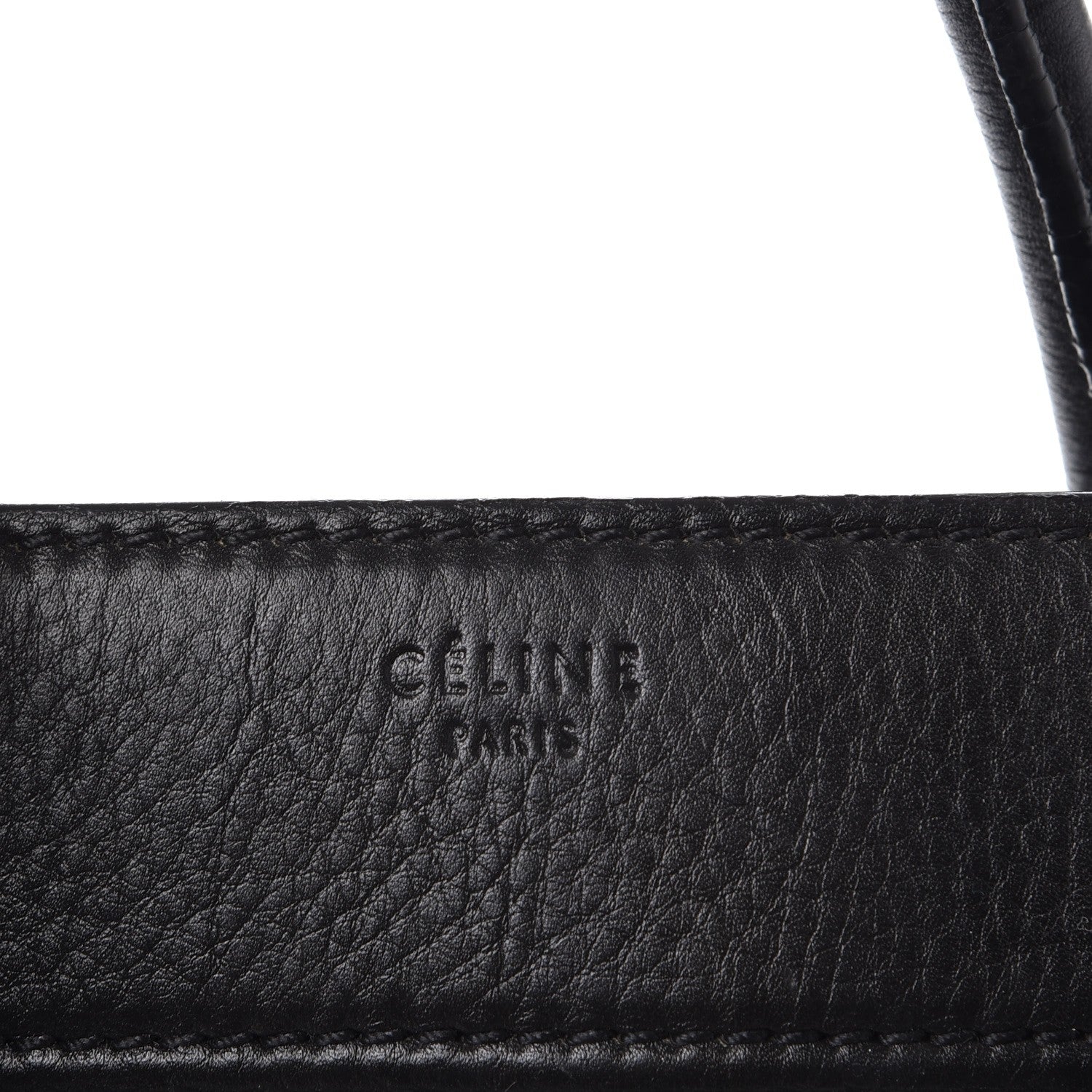 Celine Supple Calfskin Medium Phantom Luggage Black 6 of 20