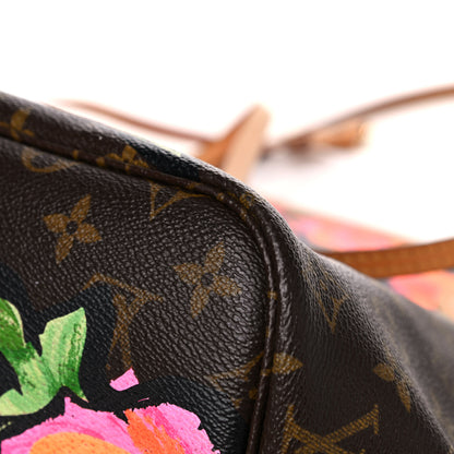 Louis Vuitton Monogram Roses Neverfull MM 12 of 22