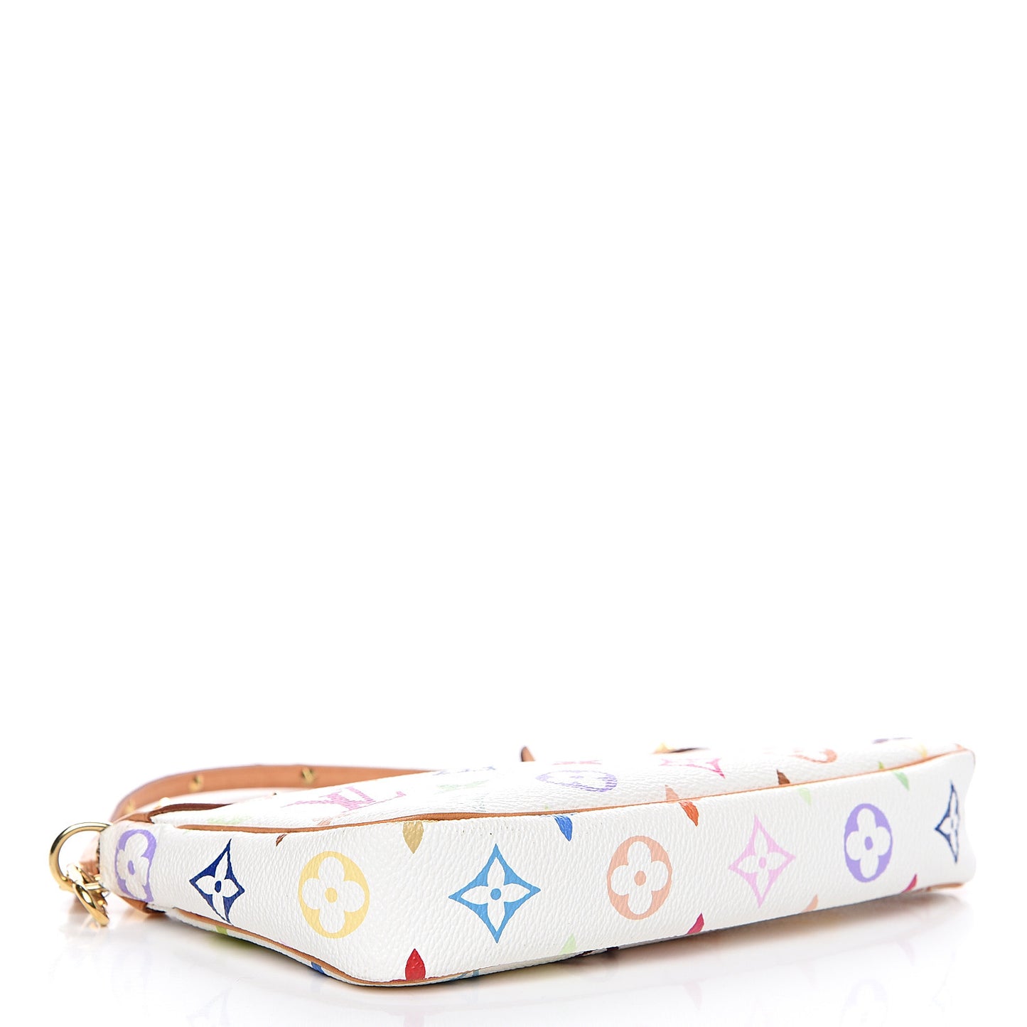 Monogram Multicolor Pochette Accessories White