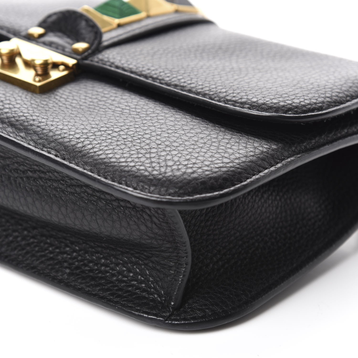 Valentino Garavani Pebbled Calfskin Medium Rockstud Rolling Glam Lock Rockstud Flap Black 7 of 10