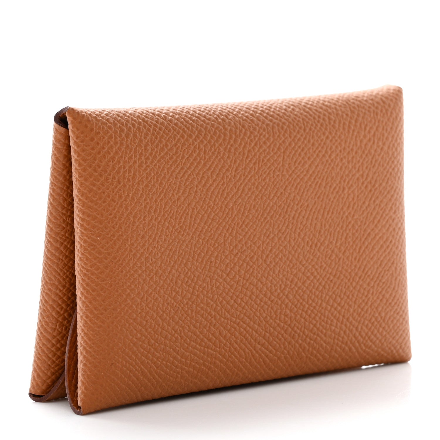 Hermes Epsom Calvi Duo Card Case Gold 3 of 7