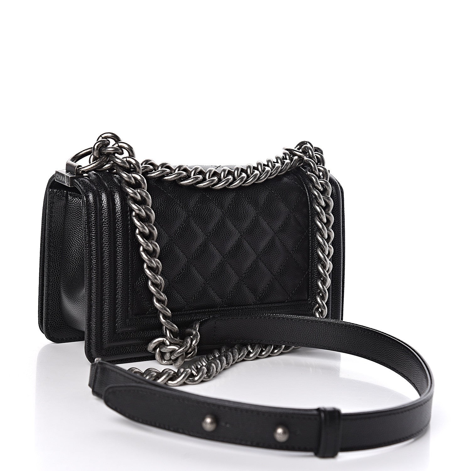 Chanel Caviar Quilted Small Boy Flap Black 3 of 11