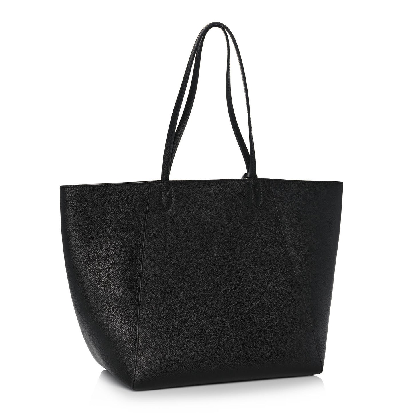 Calfskin Lockme Cabas Black