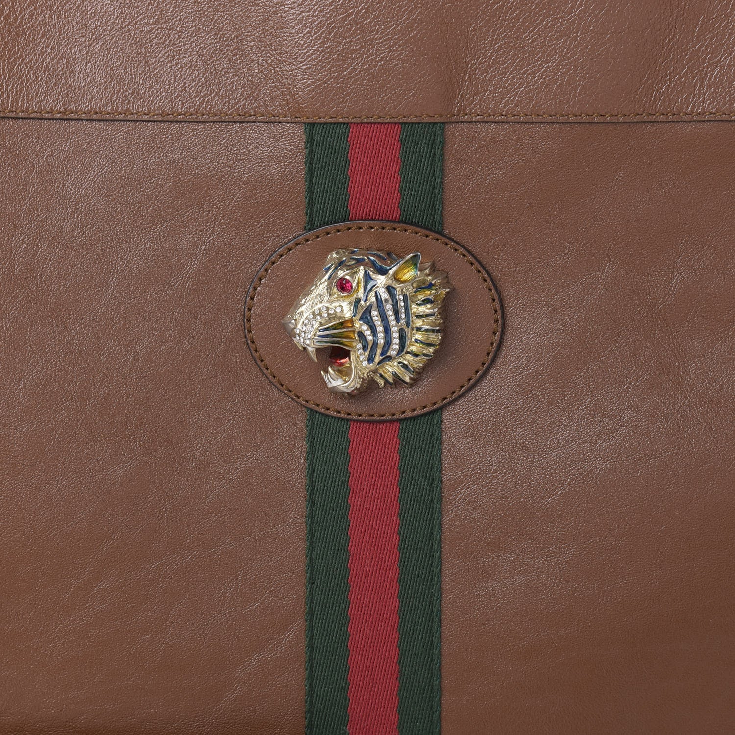 Gucci Calfskin Large Rajah Chain Tote Cuir 10 of 10