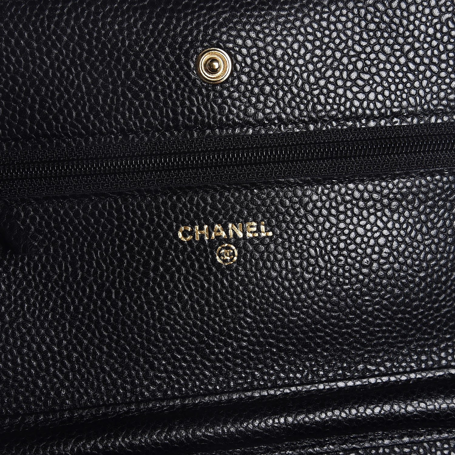 Chanel Caviar Quilted Wallet On Chain WOC Black 6 of 9