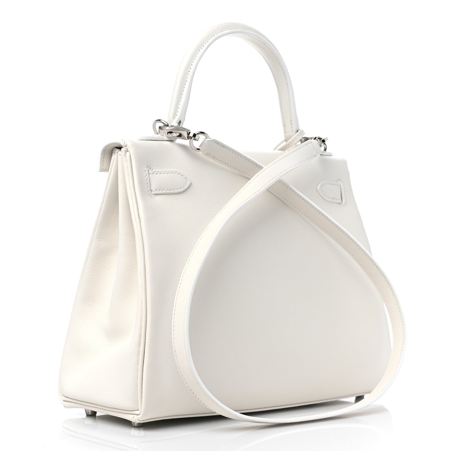 Hermes Evercolor Kelly Retourne 28 White 3 of 10