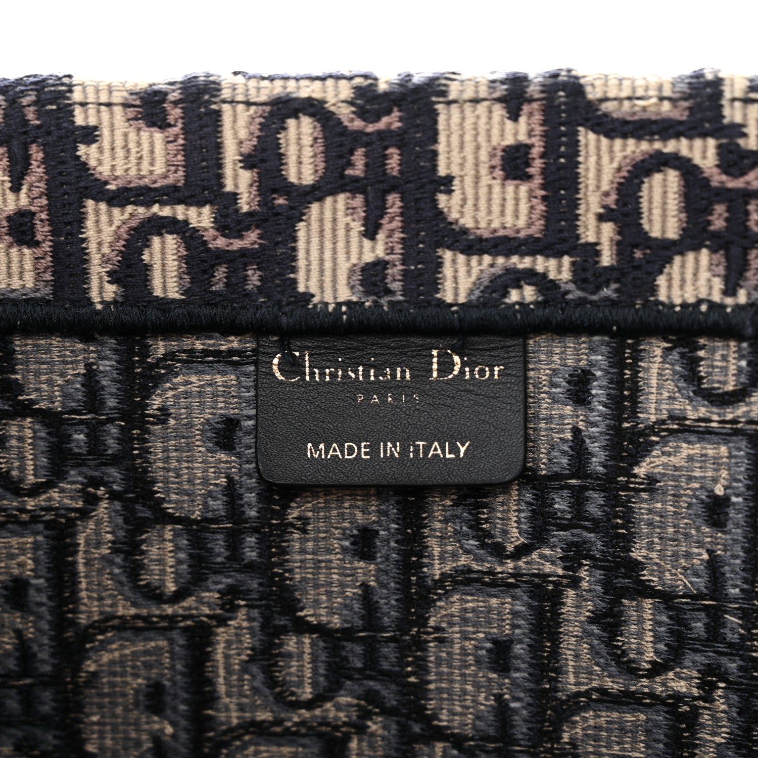 Christian Dior Oblique Large Book Tote Blue Multicolor 6 of 13