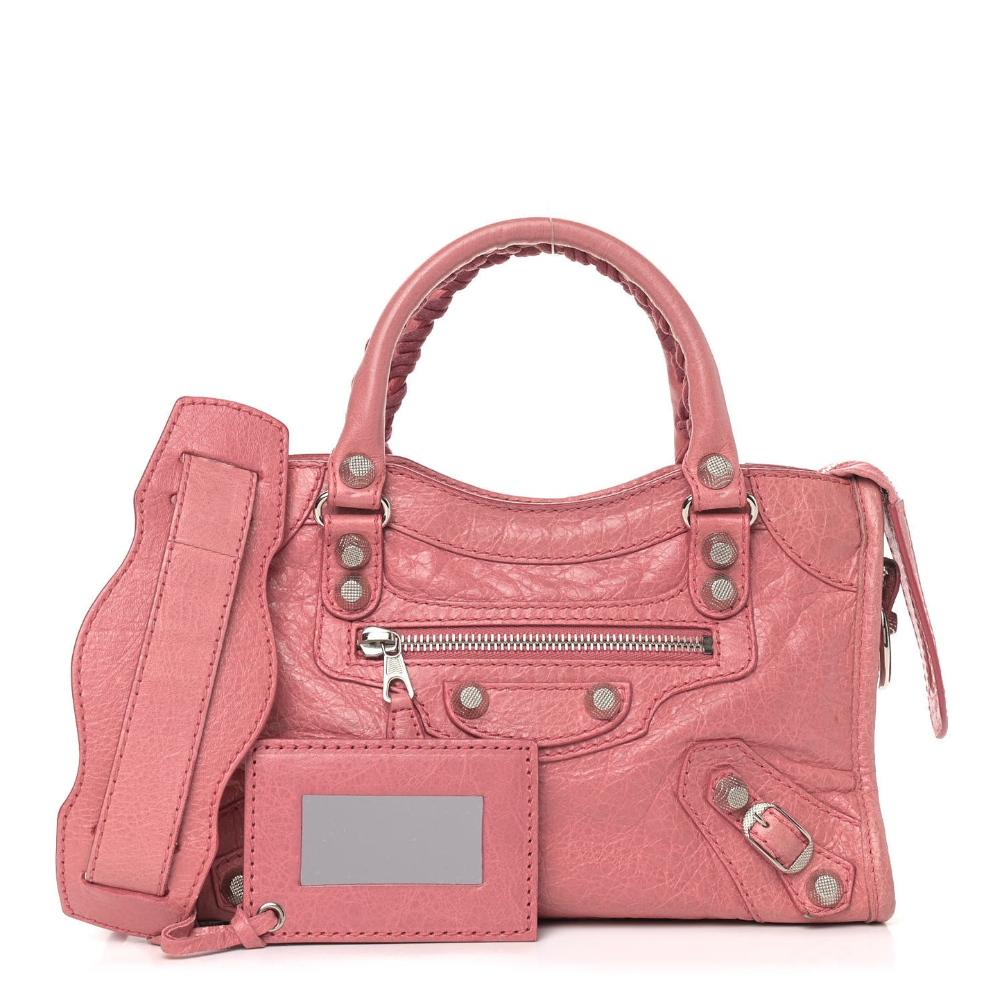 Agneau Giant 12 Silver Hardware Mini City Rose Bombon Raspberry