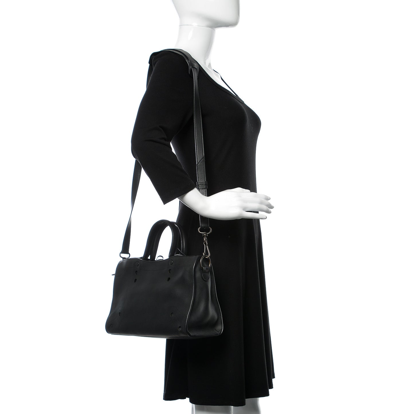 Veau Soyeux Perforated Blackout Hardware S City Black