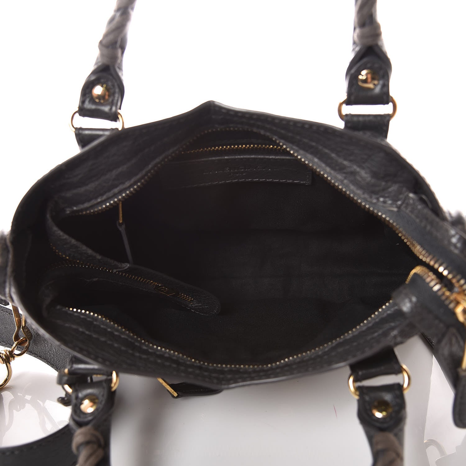 Balenciaga Agneau Giant 12 Gold Hardware Mini City Gris Fossile 5 of 9