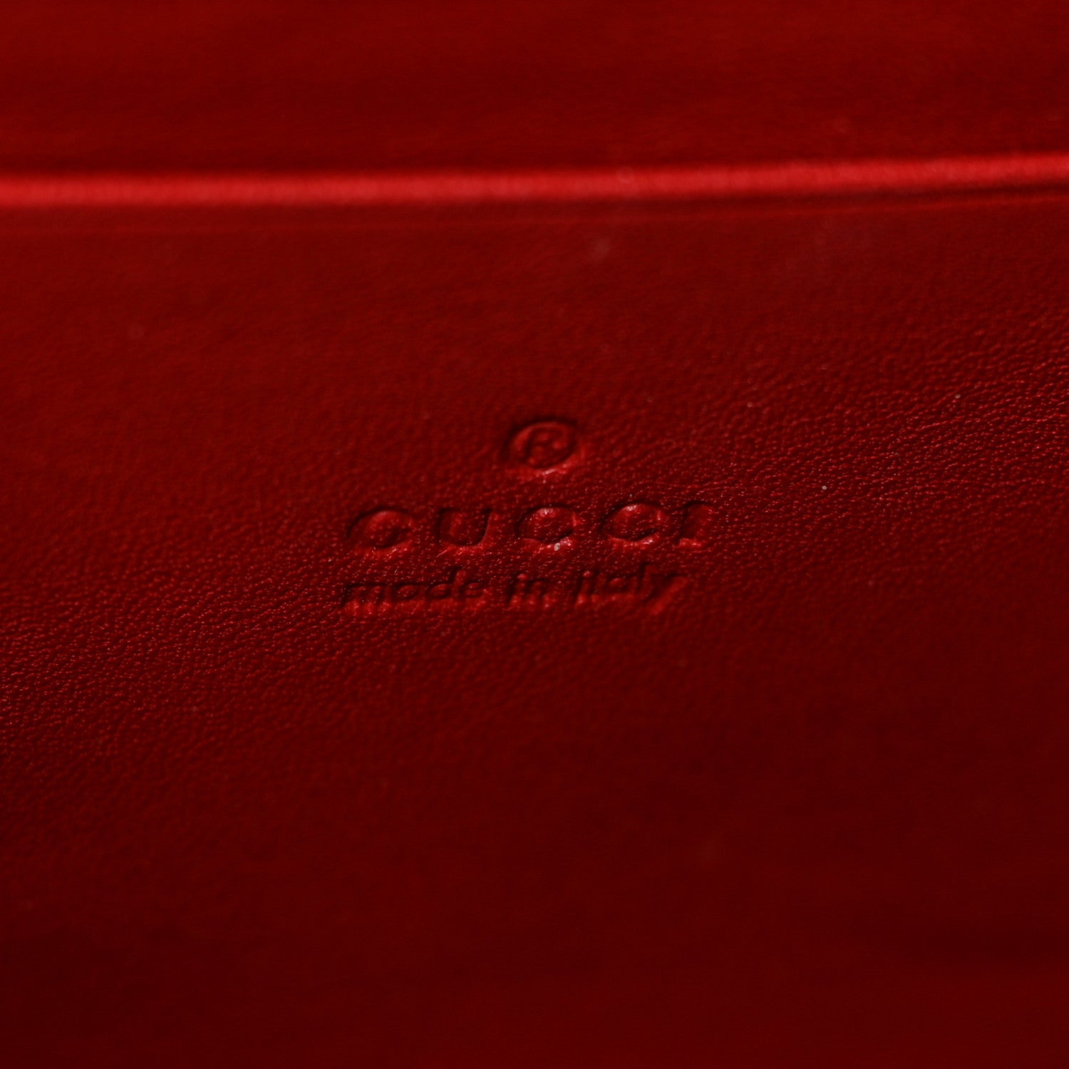 Gucci Calfskin Matelasse GG Marmont Chain Wallet Hibiscus Red 8 of 11