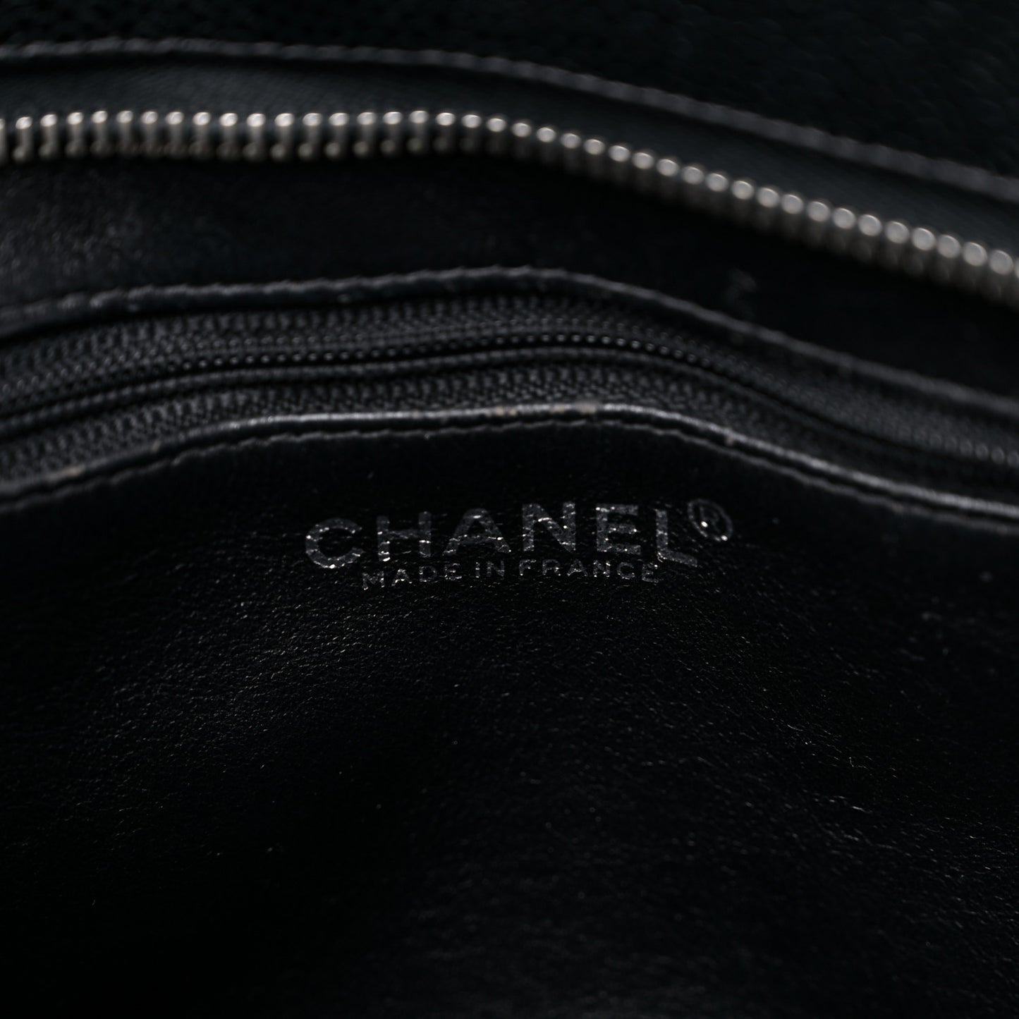 Caviar Quilted Medallion Tote Black