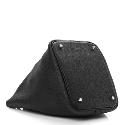 Hermes Taurillon Clemence Picotin Lock 22 MM Black 4 of 11