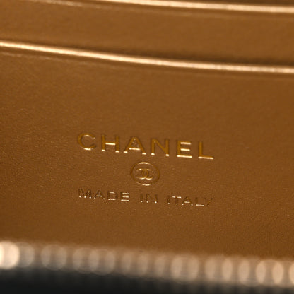 Chanel Lambskin Quilted Pearl Crush Small Vanity Case With Chain Black 6 of 10