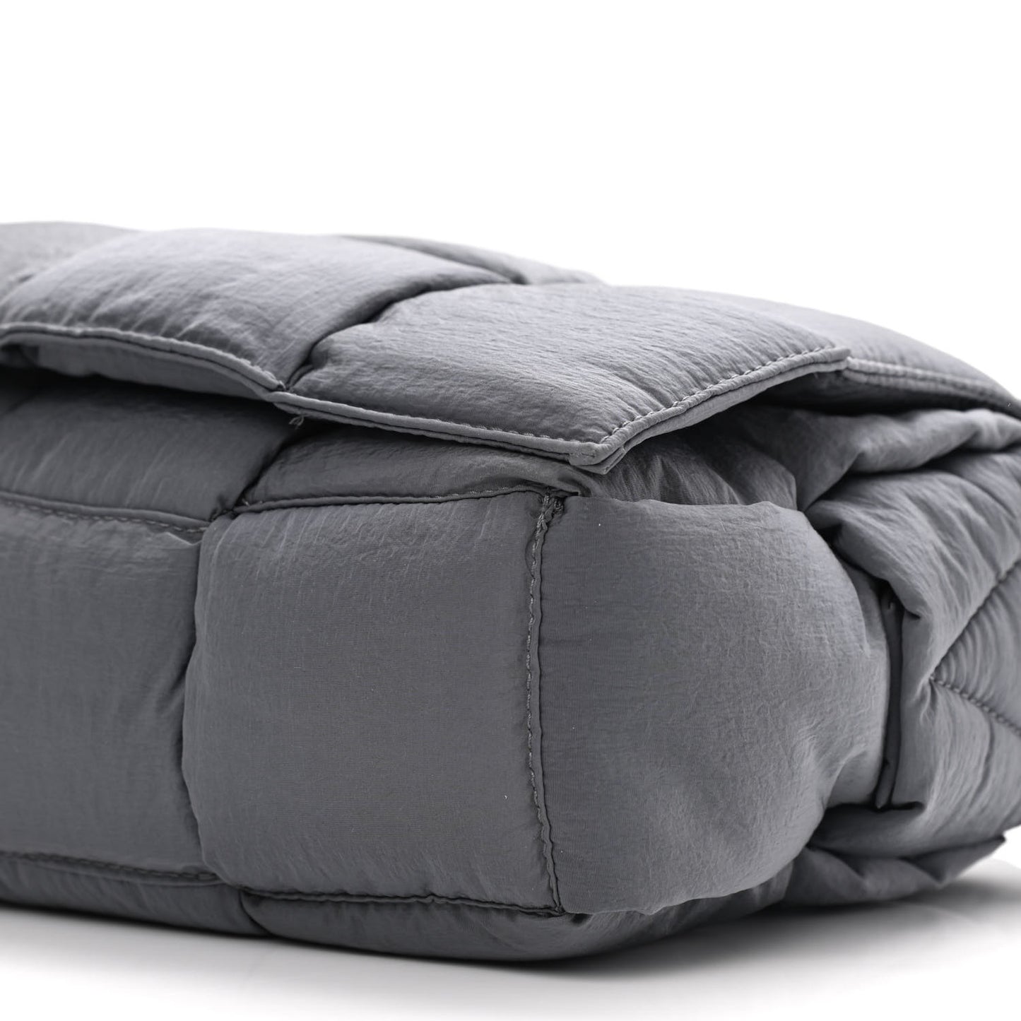 Nylon Intrecciato Padded Tech Cassette Bag Thunder