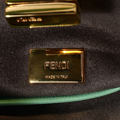 Fendi Shiny Nappa Micro Peekaboo Iconic Satchel Verde Acqua 8 of 8