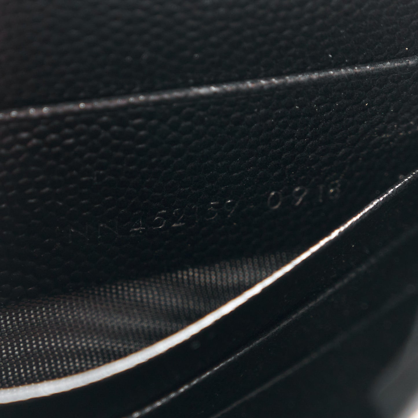 Grain De Poudre Classic Monogram Kate Tassel Chain Wallet Black