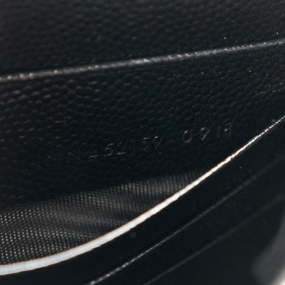 Saint Laurent Grain De Poudre Classic Monogram Kate Tassel Chain Wallet Black 7 of 10