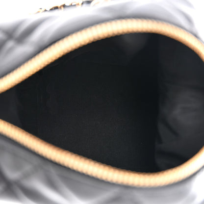 Chanel Lambskin Quilted Small Perfect Meeting Hobo Black 5 of 11
