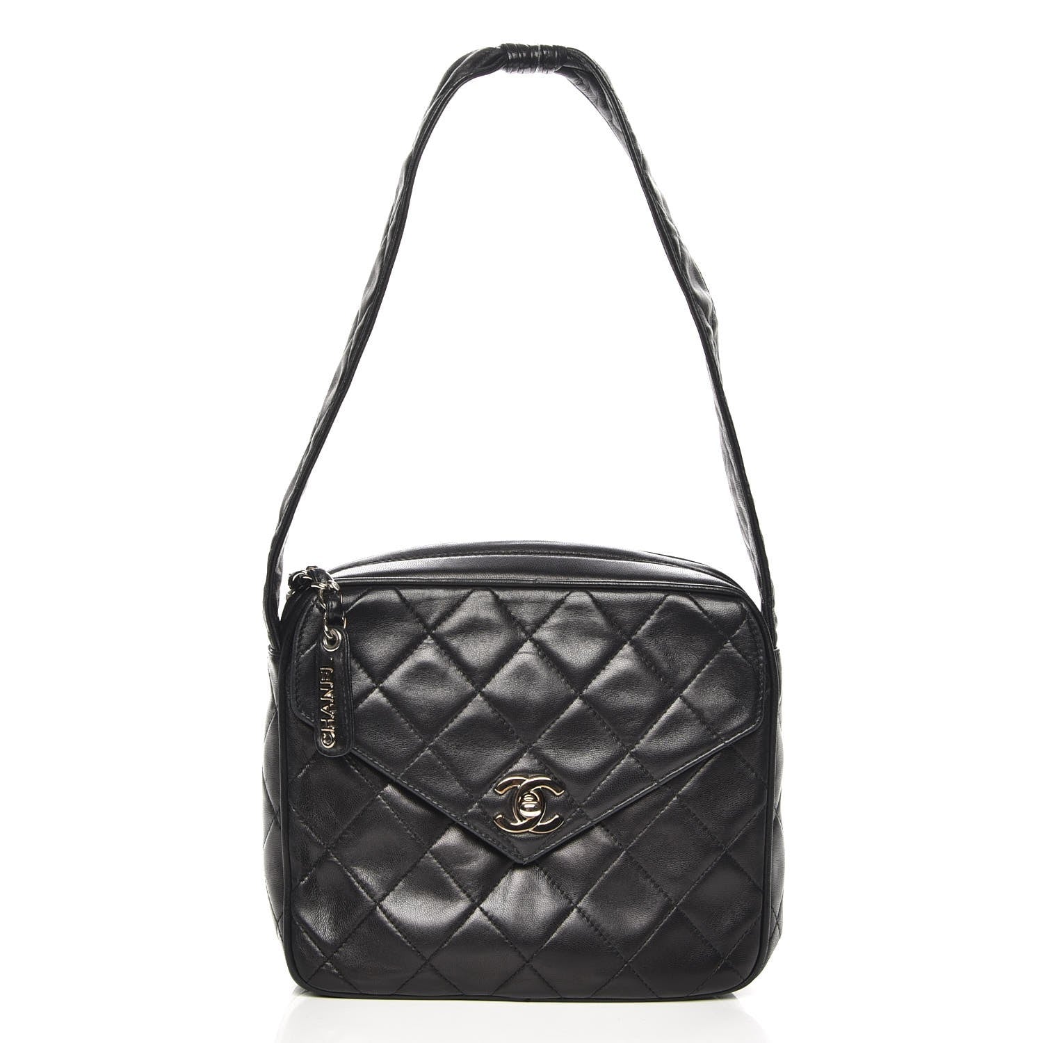 Chanel Lambskin Quilted Small Shoulder Bag Black 1 of 8