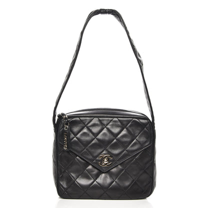 Chanel Lambskin Quilted Small Shoulder Bag Black 1 of 8