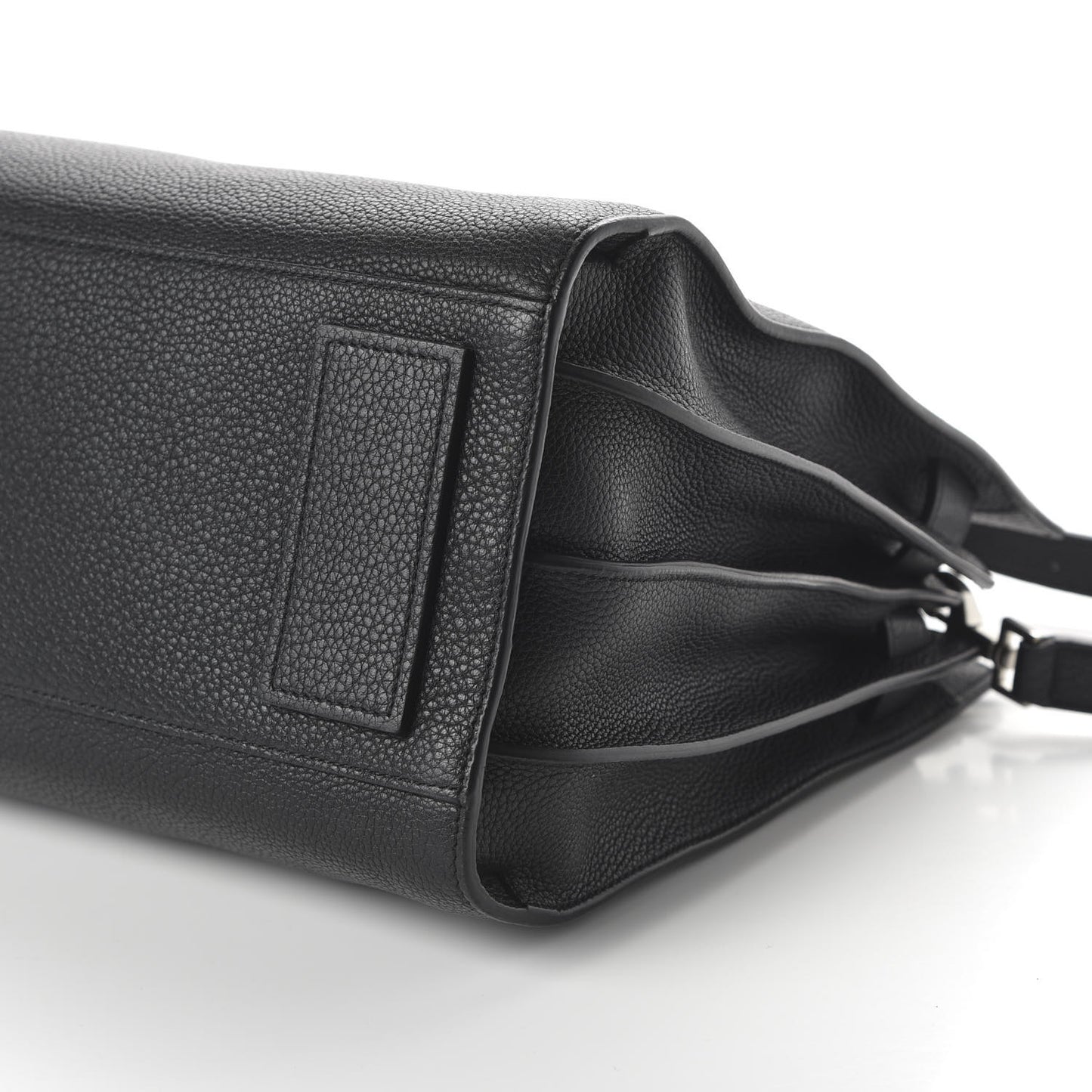 Grained Calfskin Small Supple Sac De Jour Black