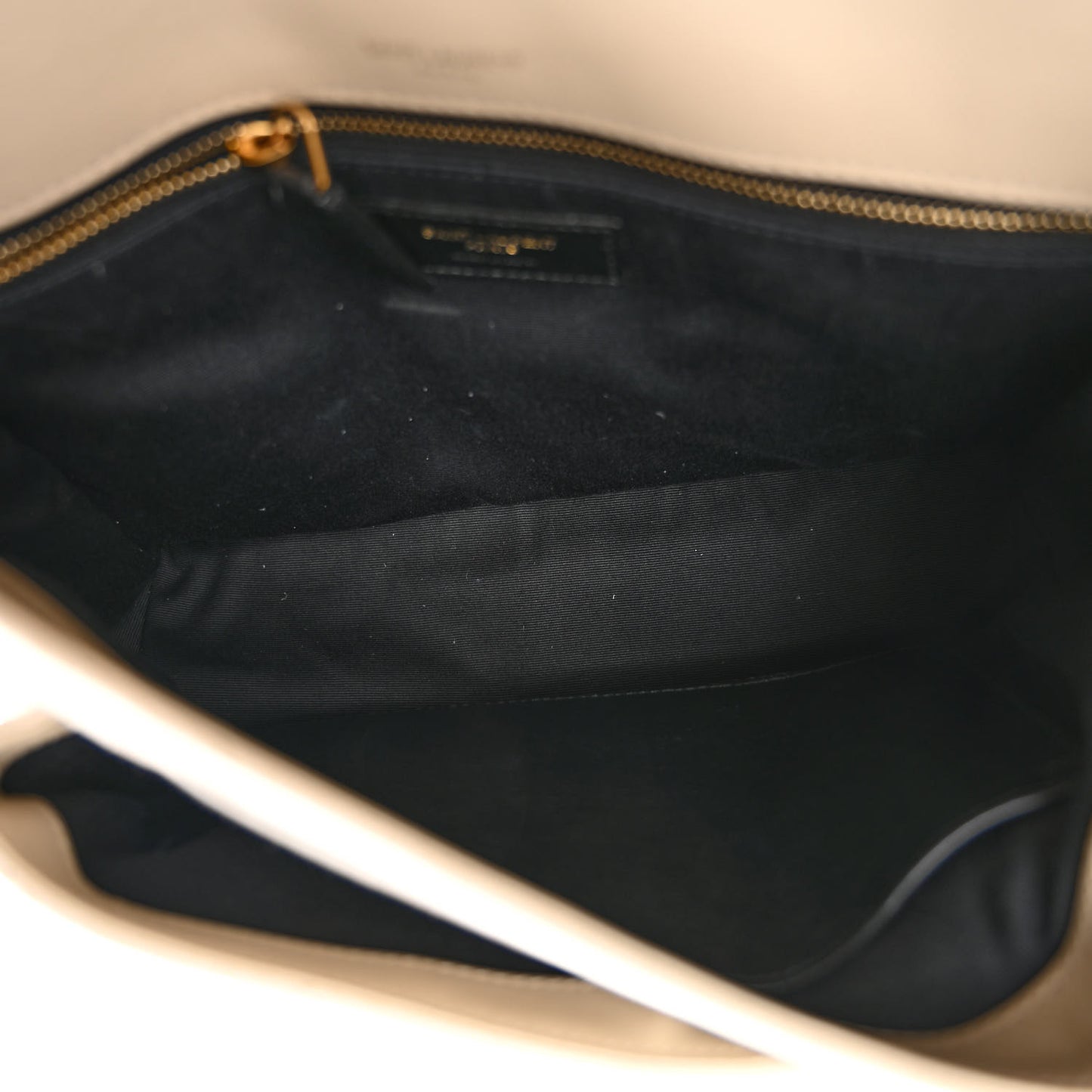 Suede Monogram Medium Niki Chain Satchel Light Beige