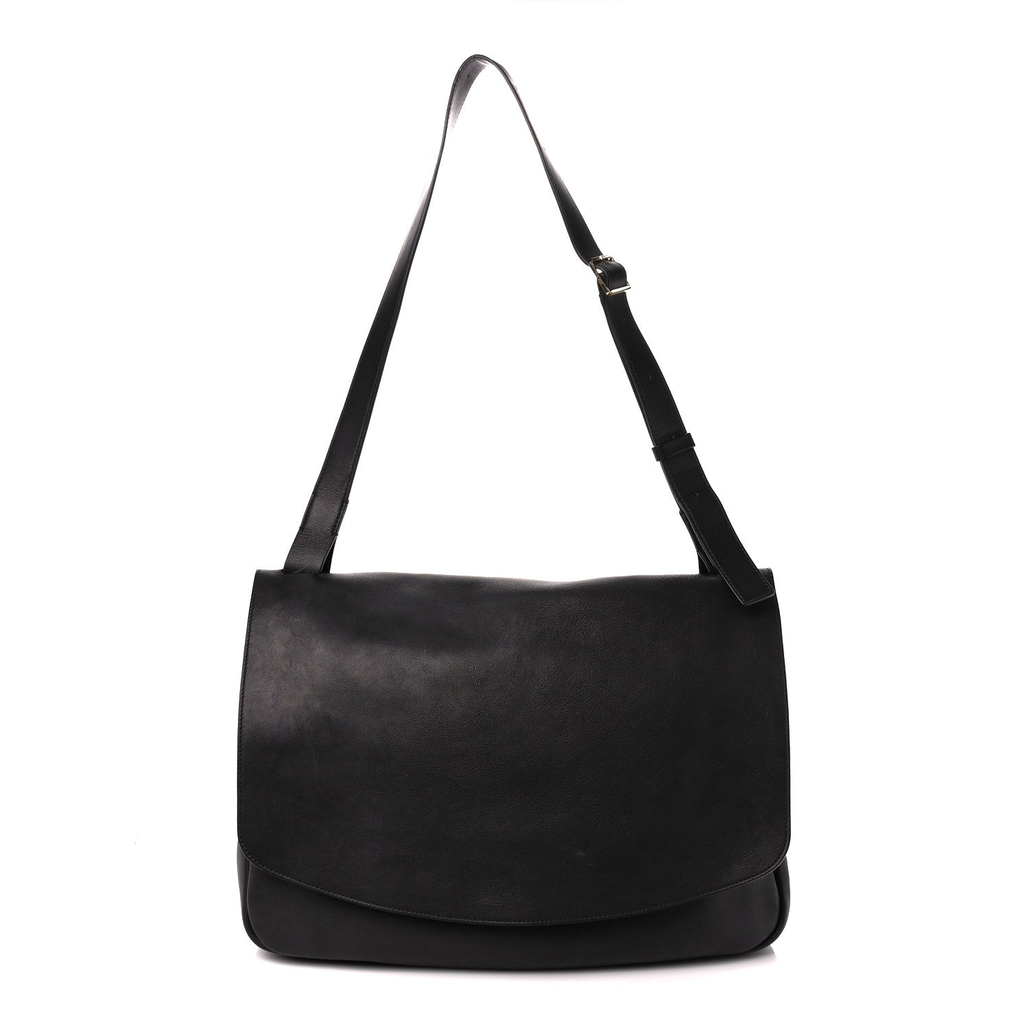 The Row Calfskin Mail Bag Black 1 of 10
